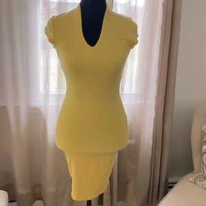 Pastel yellow dress